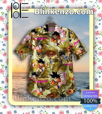 Son Goku Dragon Ball Dunkin'  Donuts Tropical Leaf Summer Shirts