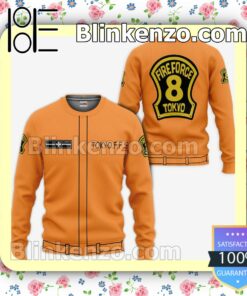 Special Fire Force Company 8 Casual Uniform Fire Force Anime Personalized T-shirt, Hoodie, Long Sleeve, Bomber Jacket a