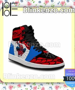Spiderman Air Jordan 1 Mid Shoes b