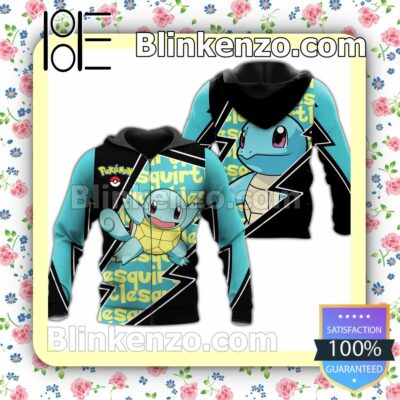 Squirtle Pokemon Anime Merch Personalized T-shirt, Hoodie, Long Sleeve, Bomber Jacket