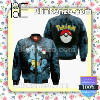 Squirtle Pokemon Anime Tie Dye Style Personalized T-shirt, Hoodie, Long Sleeve, Bomber Jacket c