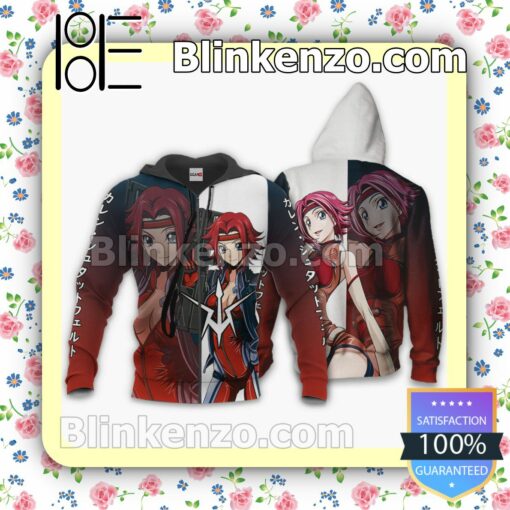 Stadtfeld Kallen Code Geass Anime Personalized T-shirt, Hoodie, Long Sleeve, Bomber Jacket