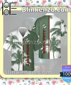 Star Wars Boba Fett Palm Tree White Green Summer Hawaiian Shirt, Mens Shorts