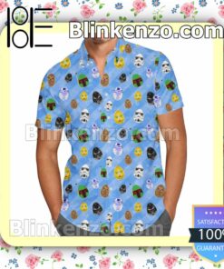 Star Wars Easter Eggs Blue Summer Hawaiian Shirt, Mens Shorts