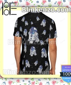 Star Wars R2d2 Particles On Black Summer Shirts b