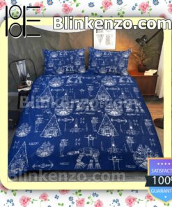 Star Wars Space Ships Queen King Quilt Blanket Set a