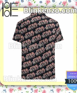 Star Wars The Movie Logo Black Summer Hawaiian Shirt, Mens Shorts a