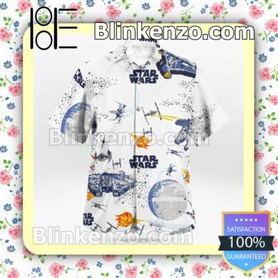 Star Wars Vintage White Summer Shirts b