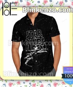 Star Wars X-wing Particles On Black Summer Shirts a