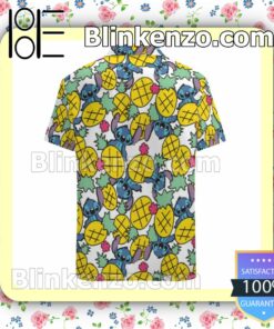 Stitch Pineapple Pattern Summer Hawaiian Shirt, Mens Shorts a
