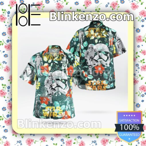 Stormtrooper Star Wars Flowery Galaxy Summer Hawaiian Shirt