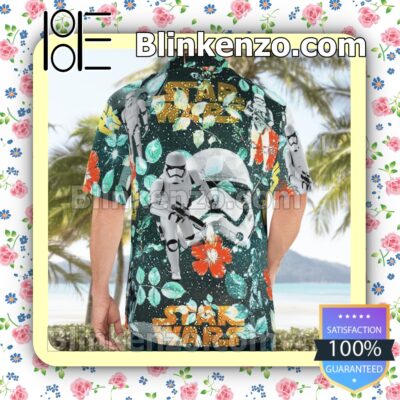 Stormtrooper Star Wars Flowery Galaxy Summer Hawaiian Shirt a