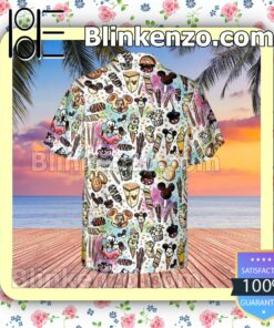 Summer Sweets Disney Cartoon Graphics Summer Hawaiian Shirt, Mens Shorts a