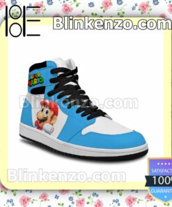 Super Mario Air Jordan 1 Mid Shoes b