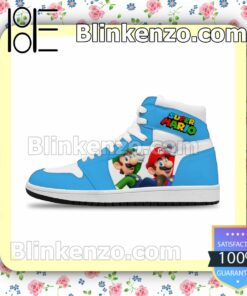 Super Mario Brother Air Jordan 1 Mid Shoes