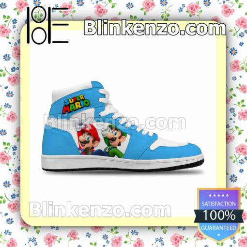 Super Mario Brother Air Jordan 1 Mid Shoes a
