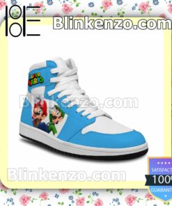 Super Mario Brother Air Jordan 1 Mid Shoes b