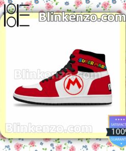 Super Mario Logo Air Jordan 1 Mid Shoes