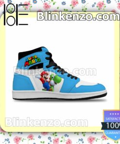 Super Mario Yoshi Air Jordan 1 Mid Shoes a
