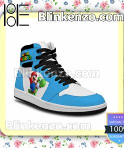Super Mario Yoshi Air Jordan 1 Mid Shoes b