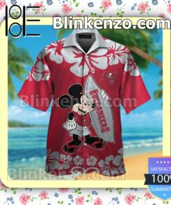 Tampa Bay Buccaneers & Mickey Mouse Mens Shirt, Swim Trunk