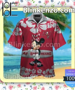 Tampa Bay Buccaneers & Minnie Mouse Mens Shirt, Swim Trunk