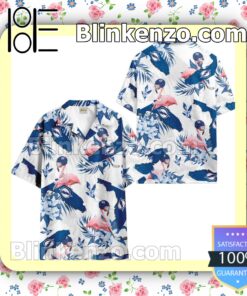 Tampa Bay Lightning Flamingo Summer Hawaiian Shirt b
