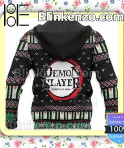 Tanjiro And Nezuko Ugly Christmas Demon Slayer Anime Gift Personalized T-shirt, Hoodie, Long Sleeve, Bomber Jacket c