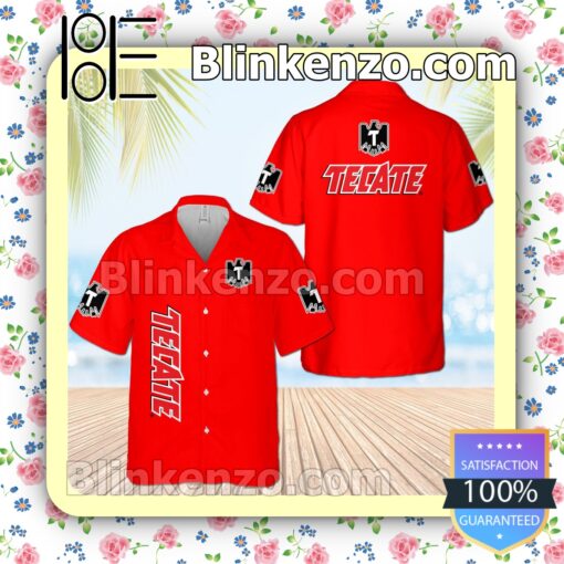 Tecate Red Summer Hawaiian Shirt