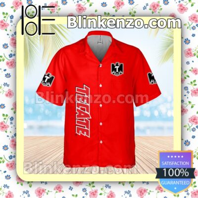 Tecate Red Summer Hawaiian Shirt a