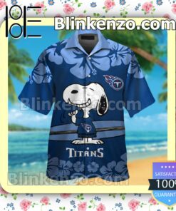 Tennessee Titans & Snoopy Mens Shirt, Swim Trunk