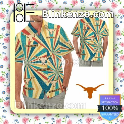 Texas Longhorns Retro Vintage Style Mens Shirt, Swim Trunk