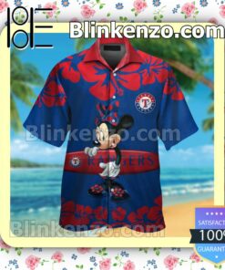 Texas Rangers Minnie Mouse Mens Shirt, Swim Trunk