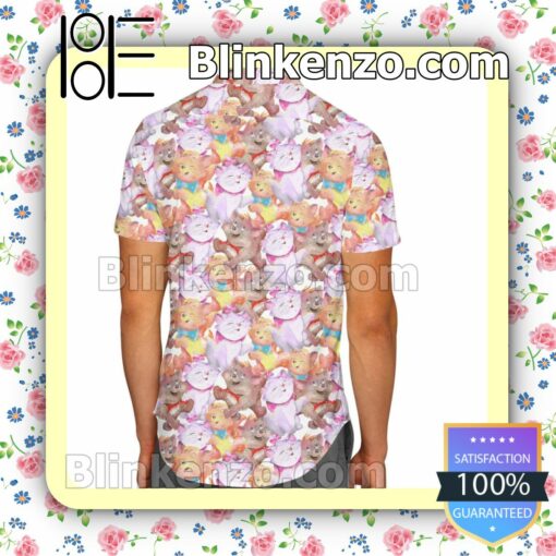 The Aristocats Disney Cartoon Graphics Inspired Summer Hawaiian Shirt, Mens Shorts a