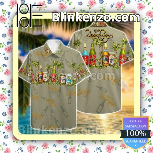 The Beach Boys Beer Beach Pattern Summer Shirt