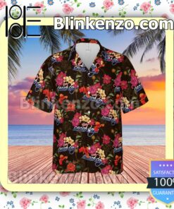 The Beach Boys Rock Band Floral Pattern Summer Hawaiian Shirt, Mens Shorts