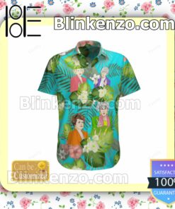 The Golden Girl Green Leaf Blue Summer Shirts