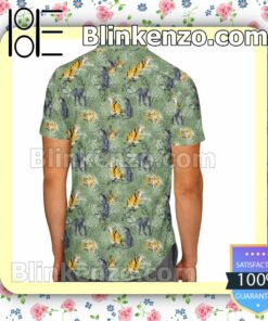 The Jungle Book Disney Cartoon Graphics Inspired Summer Hawaiian Shirt, Mens Shorts a