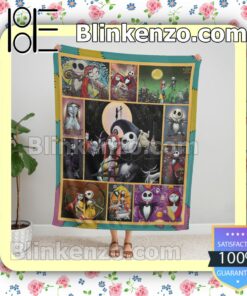 The Nightmare Before Christmas Couple Customized Handmade Blankets