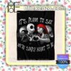 The Nightmare Couple It's Plain To See We're Simply Meant To Be Black Customized Handmade Blankets