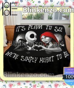 The Nightmare Couple It's Plain To See We're Simply Meant To Be Black Customized Handmade Blankets a