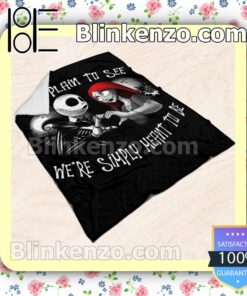The Nightmare Couple It's Plain To See We're Simply Meant To Be Black Customized Handmade Blankets b