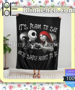 The Nightmare Couple It's Plain To See We're Simply Meant To Be Black Customized Handmade Blankets c