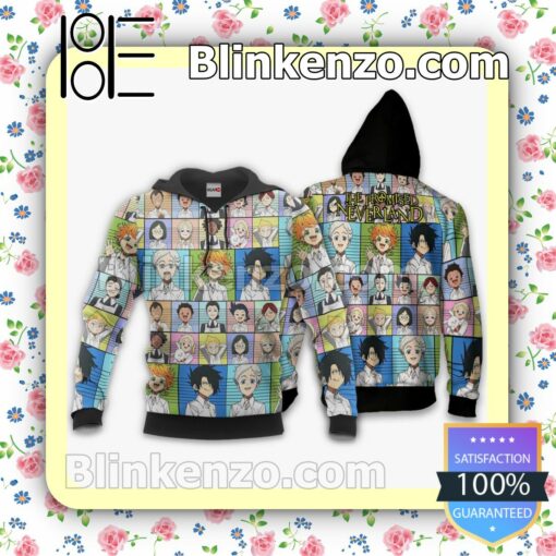 The Promised Neverland Characters Custom Anime Personalized T-shirt, Hoodie, Long Sleeve, Bomber Jacket b