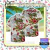 The Rolling Stones Hibiscus And Coconut Tree Grey Summer Shirts