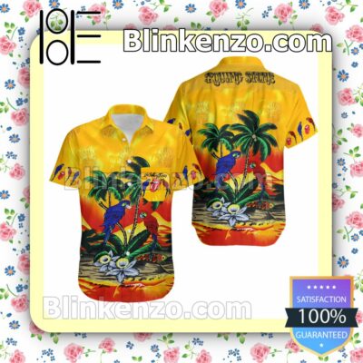 The Rolling Stones Parrot Flowers Summer Shirts