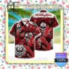 The Rolling Stones Skull Hidden Behind Red Leaves Summer Shirts
