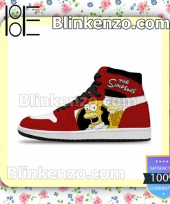 The Simpsons Bebendo Air Jordan 1 Mid Shoes