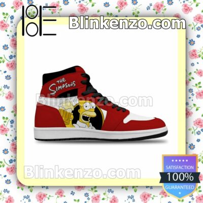 The Simpsons Bebendo Air Jordan 1 Mid Shoes a