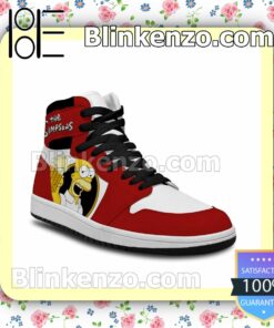 The Simpsons Bebendo Air Jordan 1 Mid Shoes b